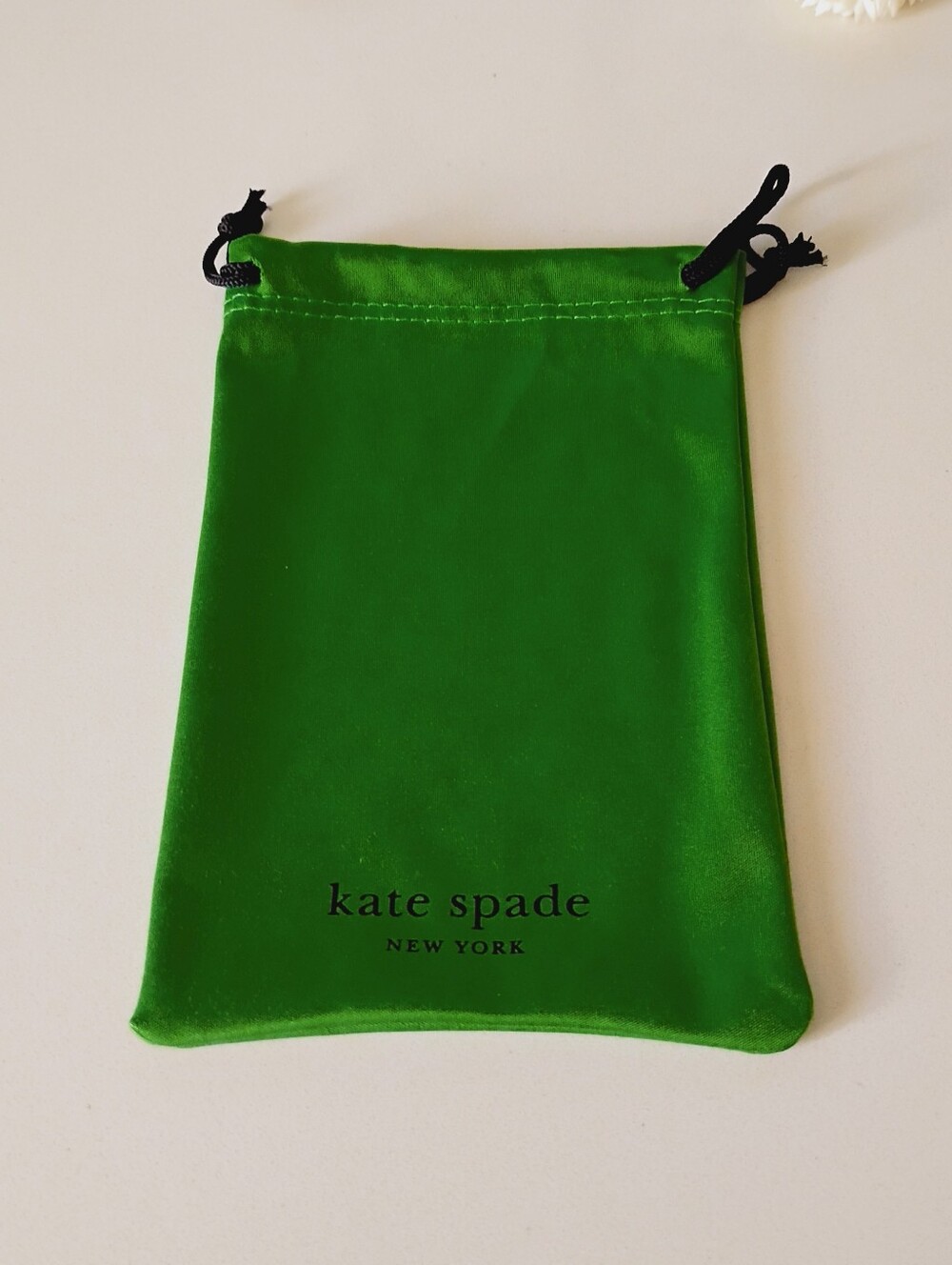 Kate Spade Green Drawstring Eyewear Pouch